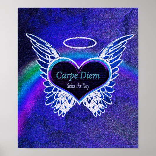 Carpe Diem Latin Quote Poster (Vorne)