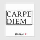 Carpe Diem latin quote sticker (Blatt)