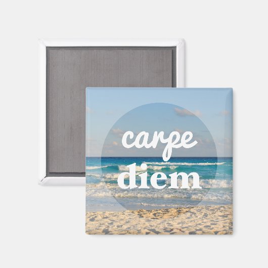 Carpe Diem Magnet (Vorderseite/Rückseite)