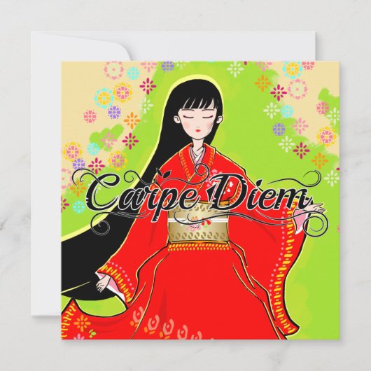 Carpe Diem Maiko Karte (Vorderseite)