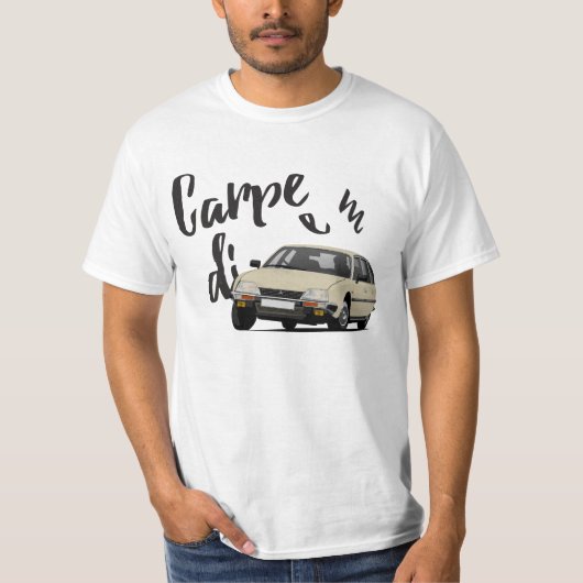 Carpe diem mit Citroën CX - passen Sie es an! T-Shirt (Vorderseite)