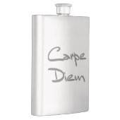 CARPE DIEM Moderner Cooler Text Flachmann (Rechts)