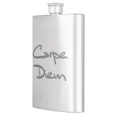 CARPE DIEM Moderner Cooler Text Flachmann (Links)