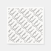 CARPE DIEM Moderner Cooler Text Serviette (Vorderseite)