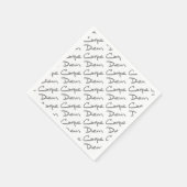 CARPE DIEM Moderner Cooler Text Serviette (Ecke)