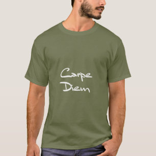 CARPE DIEM Moderner Cooler Text T-Shirt