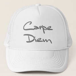 CARPE DIEM Moderner Cooler Text Truckerkappe