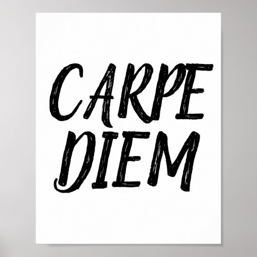 CARPE DIEM Motivierend Poster (Vorne)