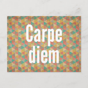 Carpe diem, Nutze den Tag, Motivierende Zitate Postkarte