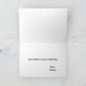 Carpe Diem Pond Fish Fun Foto Geburtstag Karte (Innenseite)