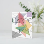 Carpe Diem Postcard Postkarte (Stehend Vorderseite)