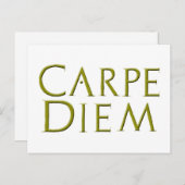 Carpe Diem Postcard Postkarte (Vorne/Hinten)