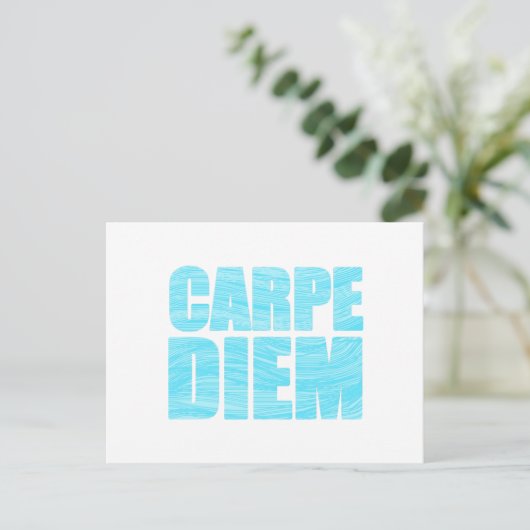 Carpe Diem Postcard Postkarte (Stehend Vorderseite)