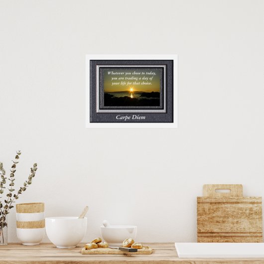 Carpe Diem - Poster (Küche)