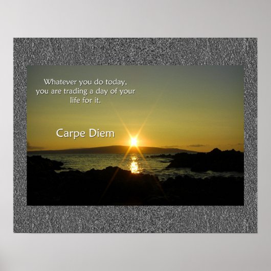 Carpe Diem Poster (Vorne)