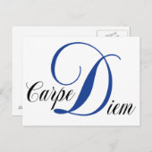 Carpe Diem Postkarte (Vorne/Hinten)