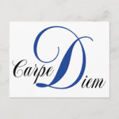 Carpe Diem Postkarte (Vorderseite)