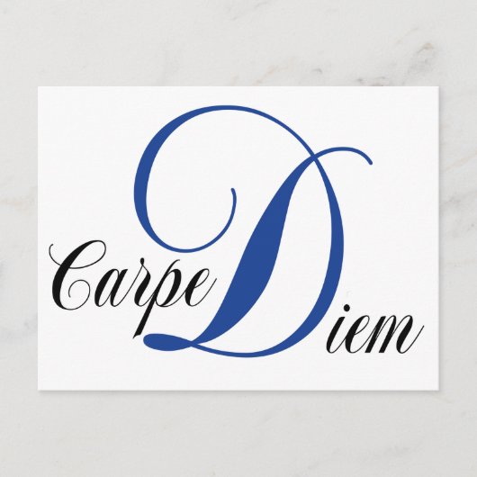Carpe Diem Postkarte (Vorderseite)