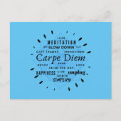 Carpe Diem Postkarte (Vorderseite)