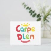Carpe Diem Postkarte (Stehend Vorderseite)