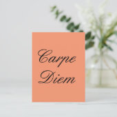 Carpe Diem Postkarte (Stehend Vorderseite)