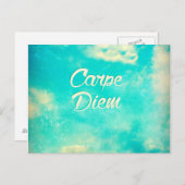 Carpe Diem Postkarte (Vorne/Hinten)