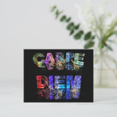 Carpe Diem Postkarte (Stehend Vorderseite)