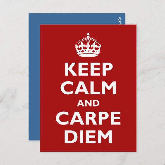 Carpe Diem! Postkarte (Vorne/Hinten)