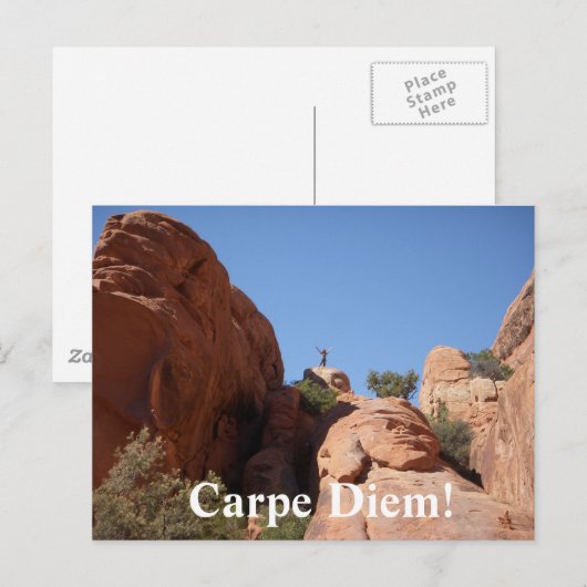 Carpe Diem! Postkarte (Vorne/Hinten)