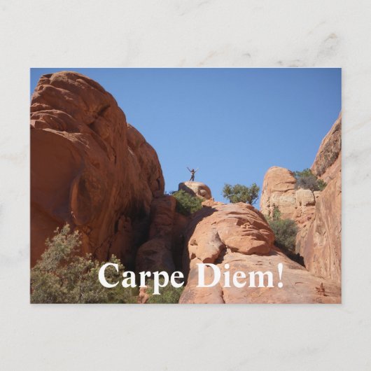 Carpe Diem! Postkarte (Vorderseite)
