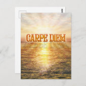 Carpe Diem Postkarte (Vorne/Hinten)