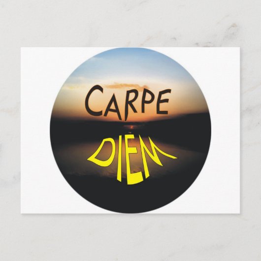 CARPE DIEM POSTKARTE (Vorderseite)