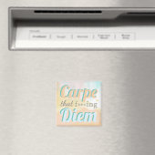 Carpe Diem Profanity Quote Pastell Wasserfarbe Magnet (In Situ (Geschirrspüler))