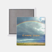 Carpe Diem Rainbow Magnet (Vorderseite/Rückseite)