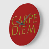 Carpe Diem runde Uhr (Winkel)