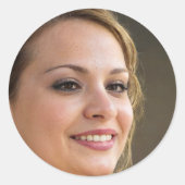 Carpe Diem Runder Aufkleber (Vorderseite)