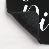 Carpe Diem schwarzweiß-Schriftzeichen Mousepad (Ecke)