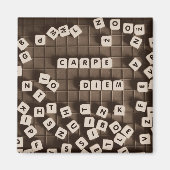 Carpe Diem Scrambled Letter Tiles Magnet (Vorne)