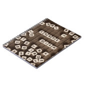Carpe Diem Scrambled Letter Tiles Notizblock (Linke Seite)