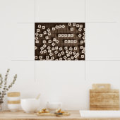 Carpe Diem Scrambled Letter Tiles Poster (Küche)