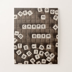 Carpe Diem Scrambled Letter Tiles Puzzle