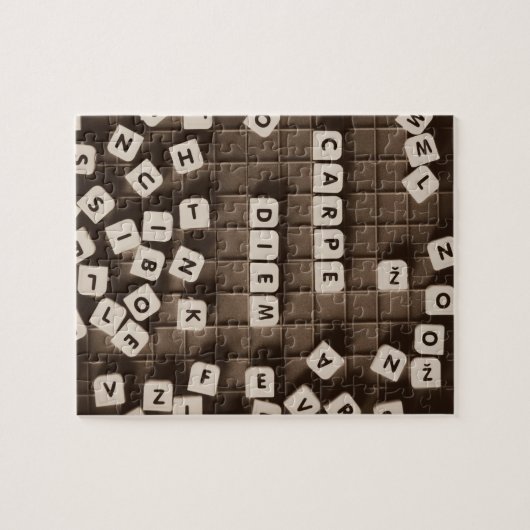 Carpe Diem Scrambled Letter Tiles Puzzle (Horizontal)