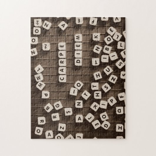 Carpe Diem Scrambled Letter Tiles Puzzle (Vertikal)