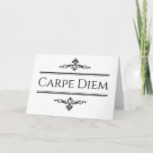 Carpe Diem Seize der Tag Karte (Vorderseite)