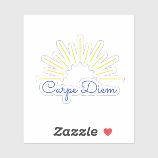 Carpe Diem (Seize the Day) Aufkleber (Blatt)