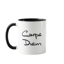 CARPE DIEM, Seize the day, Moderne Coffee Tasse