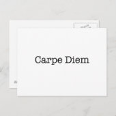 Carpe Diem Seize the Day Quote - Quotes Postkarte (Vorne/Hinten)