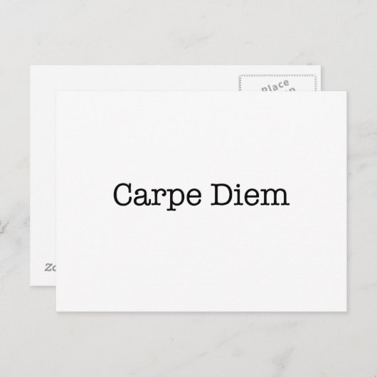 Carpe Diem Seize the Day Quote - Quotes Postkarte (Vorne/Hinten)