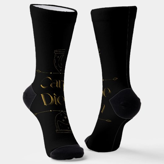 Carpe diem socken (Gewinkelt)
