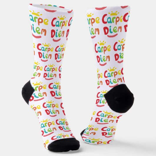 Carpe Diem Socken (Gewinkelt)